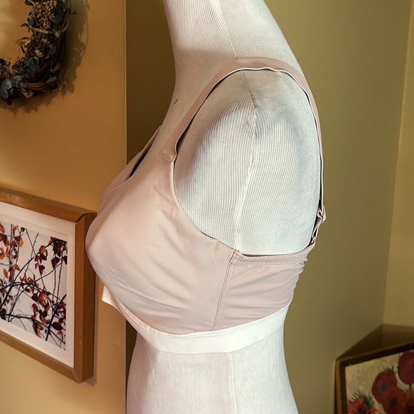 NATORI Sports Bra Size 38DDD Blush & Ivory Back close Adjustable $79 NEW - Picture 4 of 14